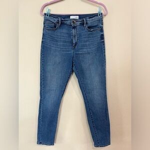 LOFT Modern High Waist Skinny Ankle Jeans